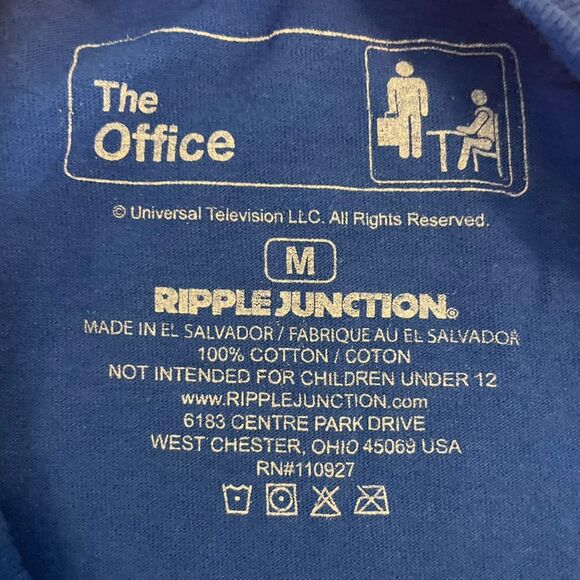 The Office Assistant To The Regional Manager Blue Tee Shirt Mens Size Medium - Picture 3 of 5